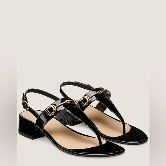 stuart weitzman BUCKLE 35 T-STRAP SANDAL size 7 - Picture 1 of 5